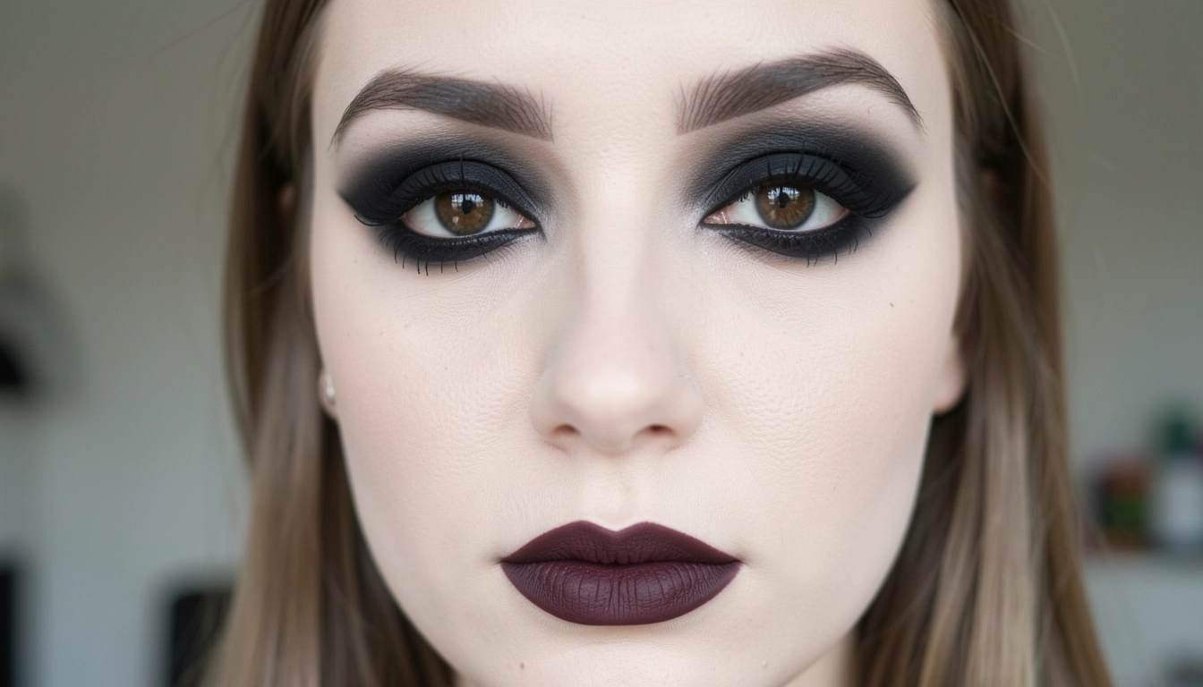 9 Simple Beginner Goth Makeup Looks For Easy Start