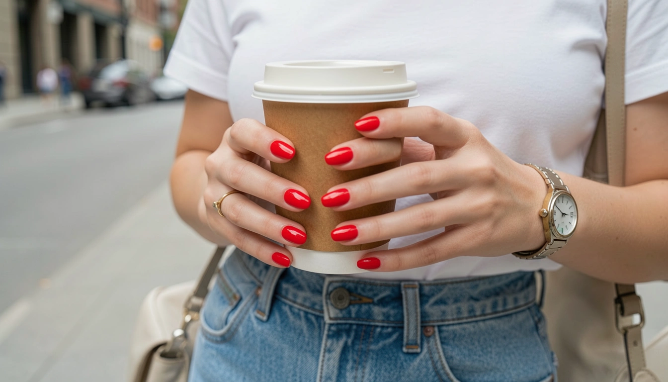 12 Bright Street Style Red Nails For Bold Statements